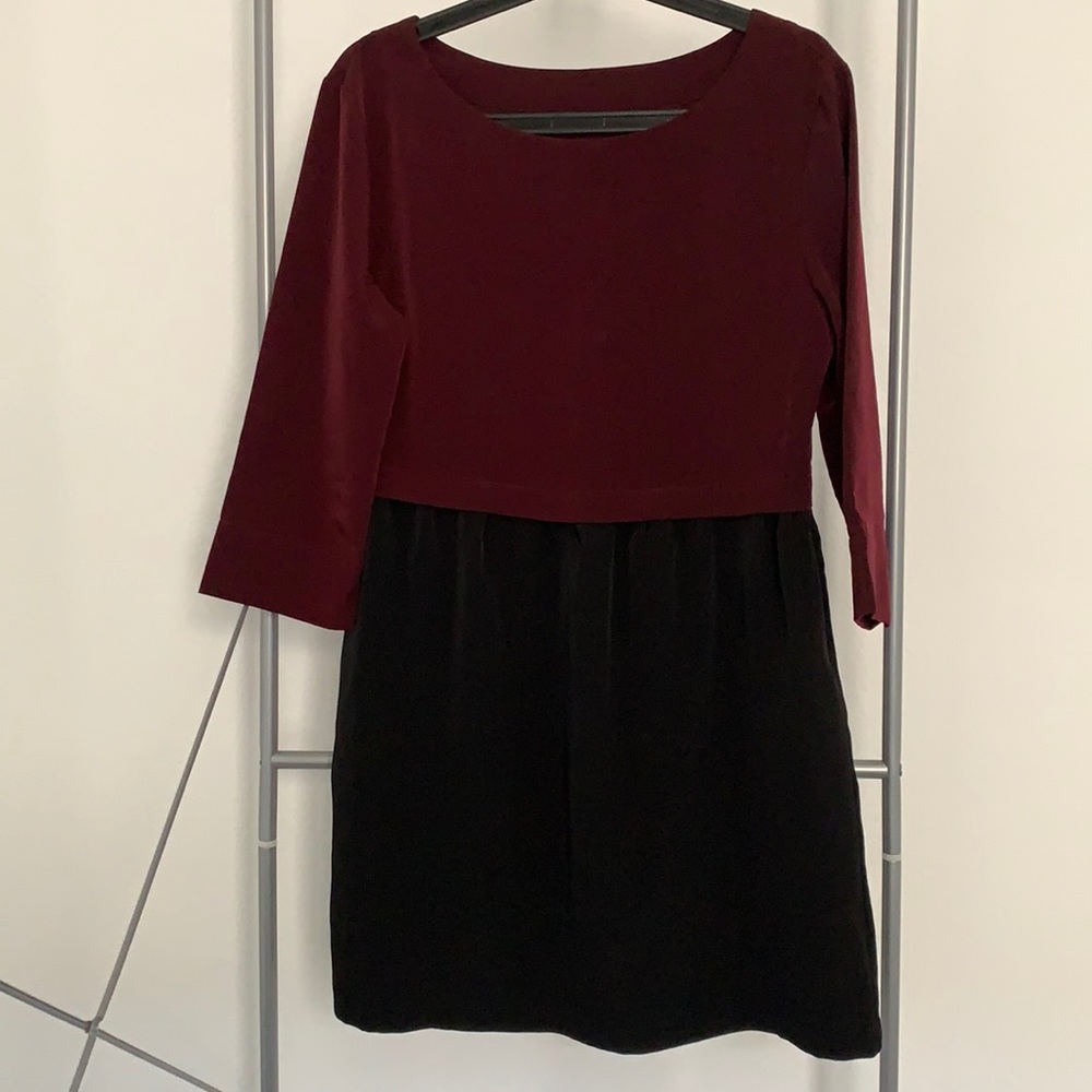 One piece dress red & black